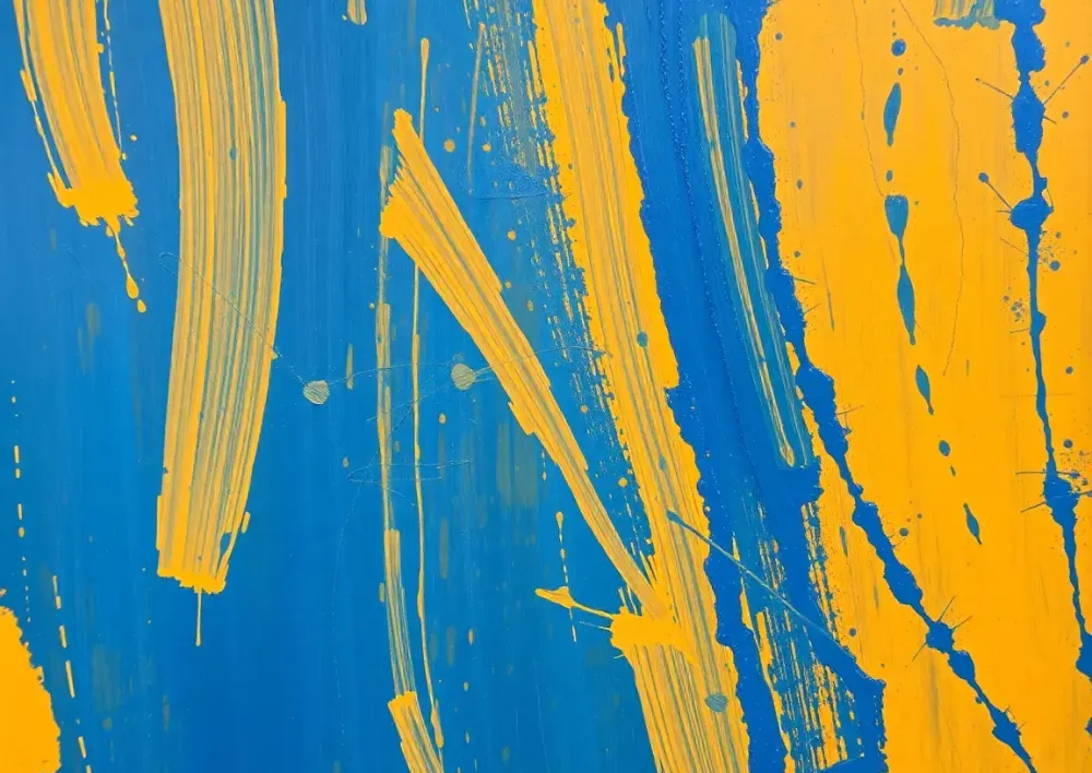 Мазки густой масляной краски,...