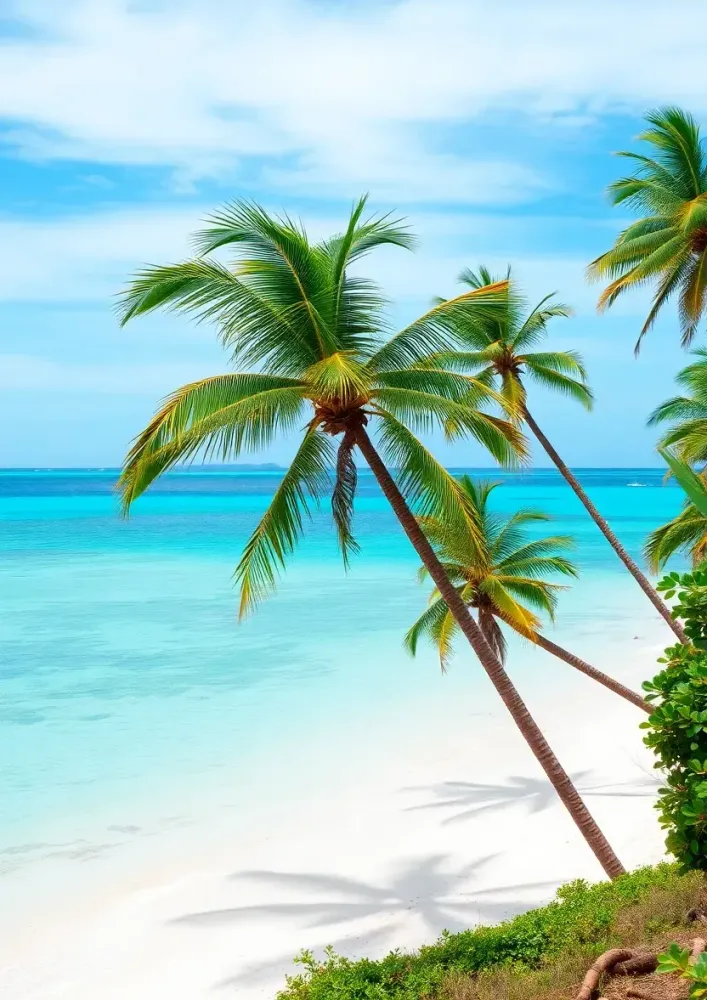 Берег тропического океана, бир...